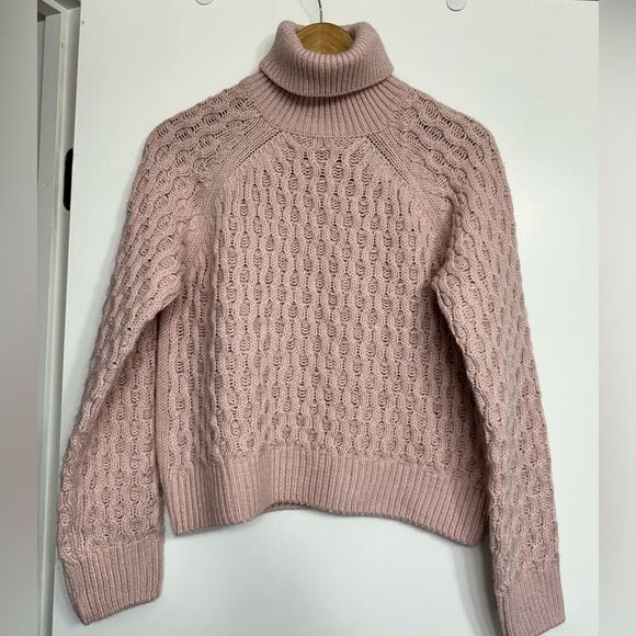 Laundry by Shelli Segal Pink Knit Turtleneck Sweater Large - Picture 2 of 9